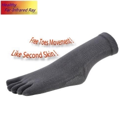 複製-(81010) New Power Far Infrared Ray Tourmaline Heat Health Cotton Toe Socks